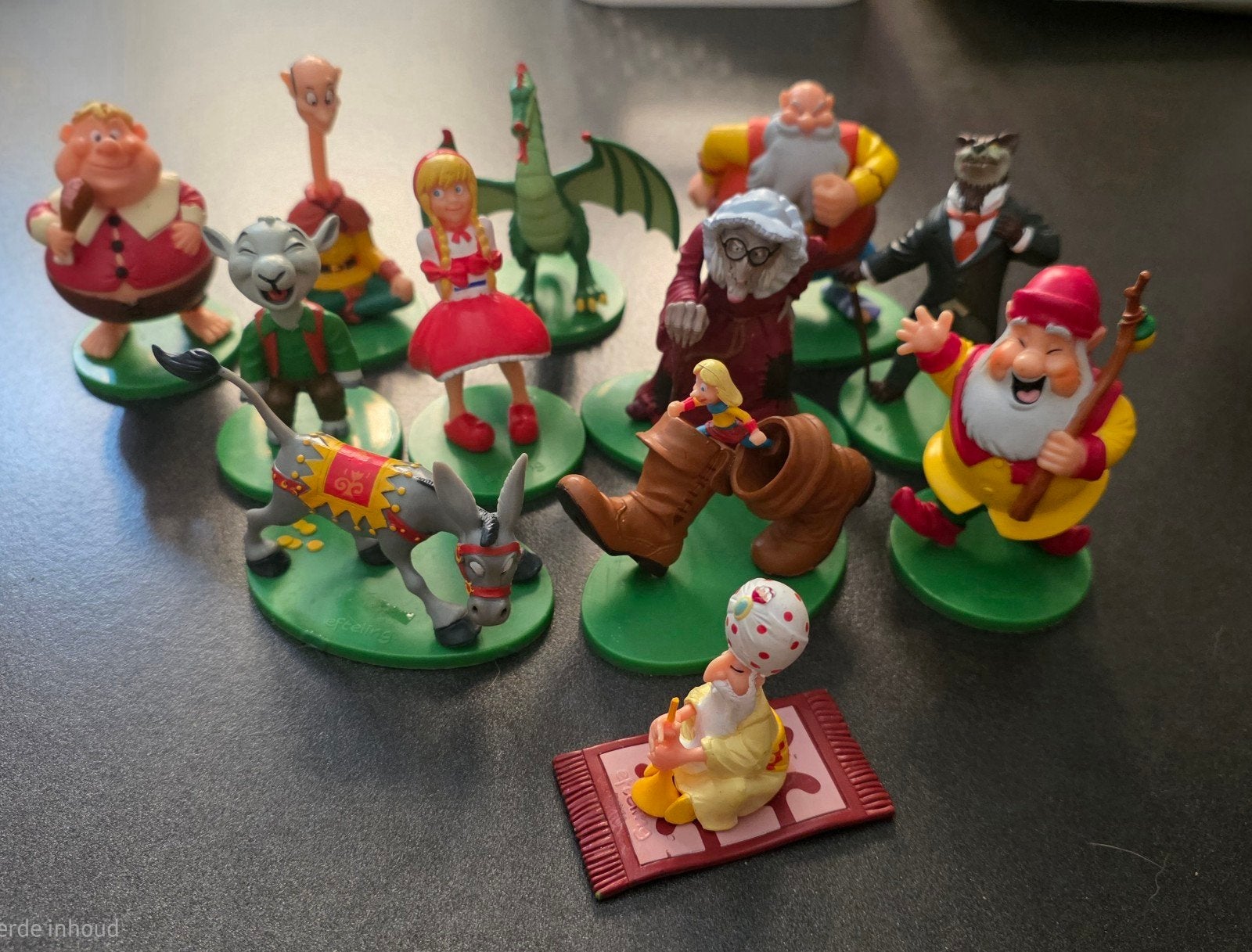 Originele Efteling miniaturen set van 12 figuren, Verzamelen, Efteling, Zo goed als nieuw, Beeldje of Poppetje, Ophalen of Verzenden