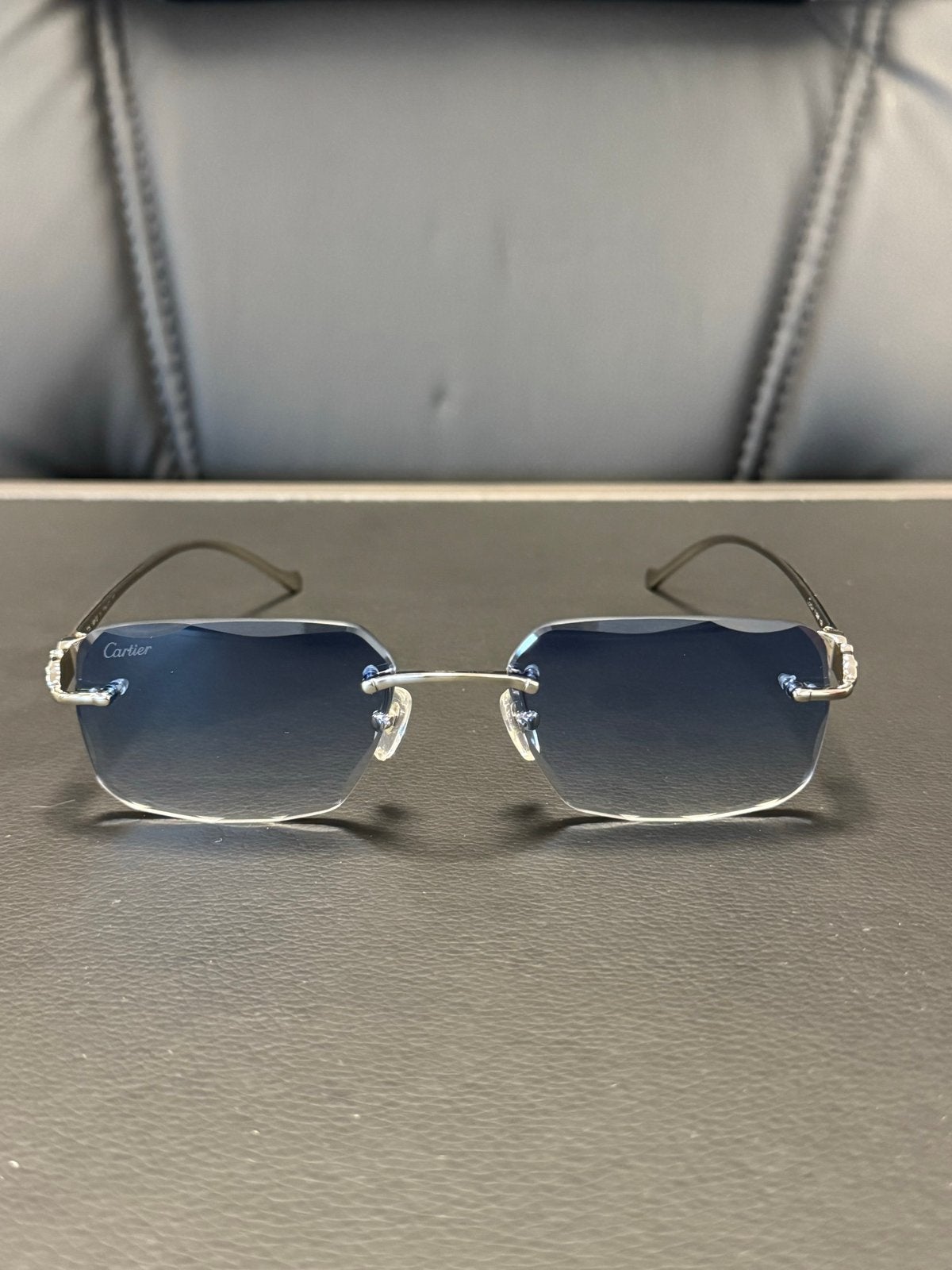 Cartier Zonnebril - Zo goed als nieuw, Overige merken, Zonnebril, Blauw, Ophalen of Verzenden