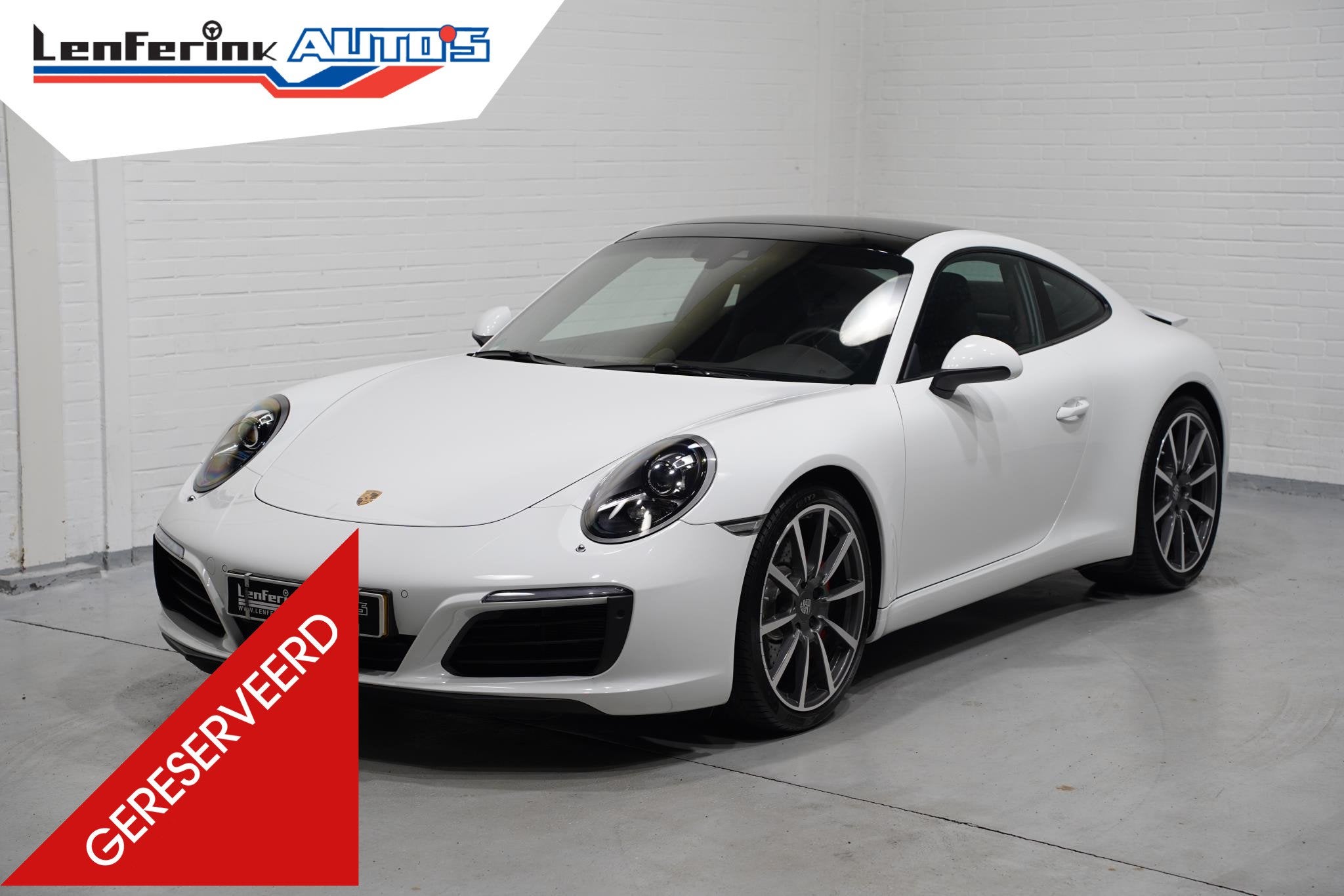 Porsche 911 3.0 Carrera S Schuifdak Bi-xenon Cruis Stoelverw, Auto's, Achterwielaandrijving, Gebruikt, Euro 6, Wit