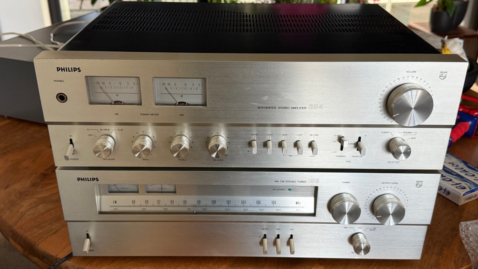 Philips 22AH384 Geïntegreerde Stereo Versterker en Tuner Set, Ophalen, Philips, Gebruikt, Tuner of Radio