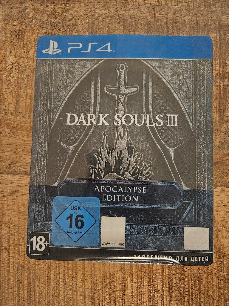 Dark Souls III Apocalypse Edition PS4 steelbook + soundtrack, Ophalen, 1 speler, Zo goed als nieuw, Role Playing Game (Rpg)
