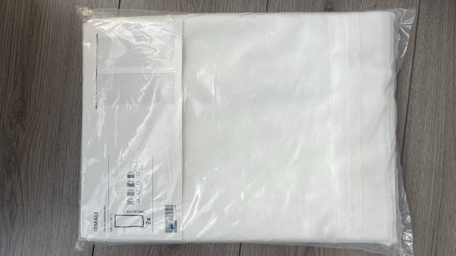 3x IKEA IRMALI Vitrage Gordijnen - 2x 145x300 cm, Huis en Inrichting, Vitrage, Wit, Nieuw, Ophalen of Verzenden