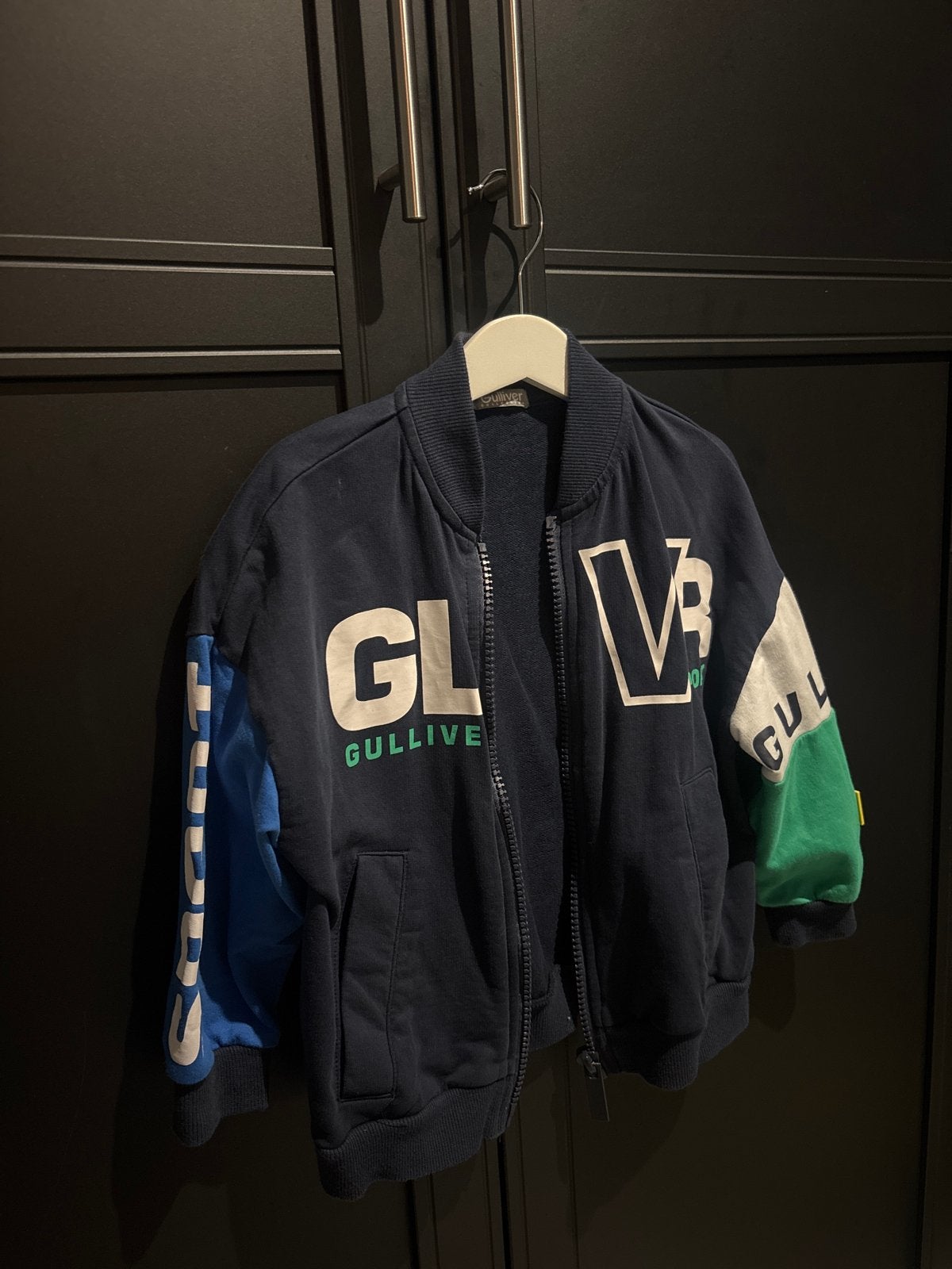 Gulliver Bomberjack voor kinderen - Blauw/Groen/Wit, Ophalen of Verzenden, Gebruikt, Jongen of Meisje