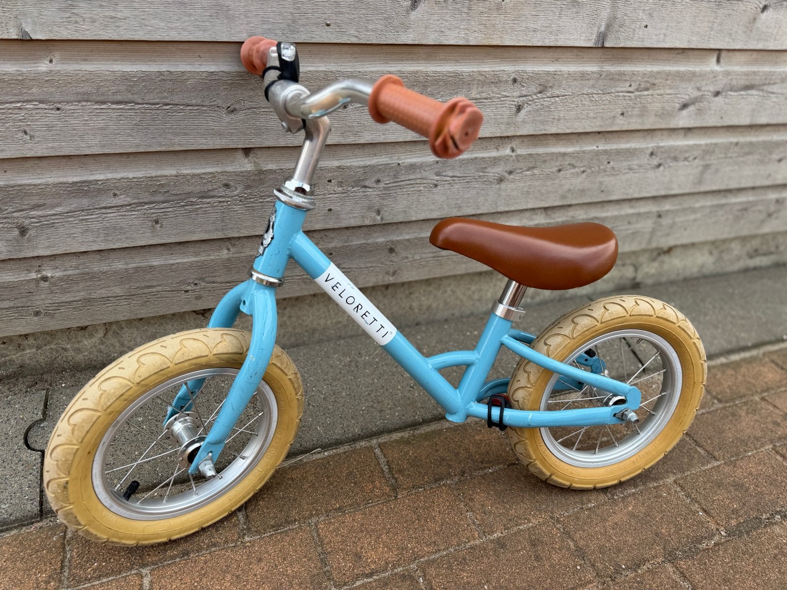 Veloretti loopfiets blauw, Ophalen, Gebruikt, Minder dan 16 inch