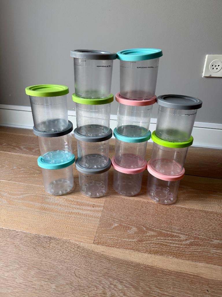14x Ninja CREAMi bakjes/pints – geschikt voor NC300 serie, Witgoed en Apparatuur, Ophalen, Gebruikt
