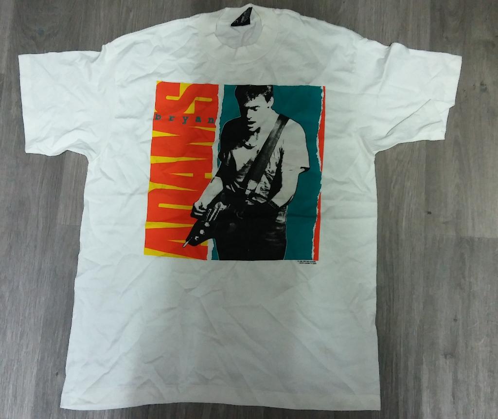 Bryan Adams rock pop artiest world tour 1991 shirt vintage, Ophalen of Verzenden, Gebruikt, Kleding