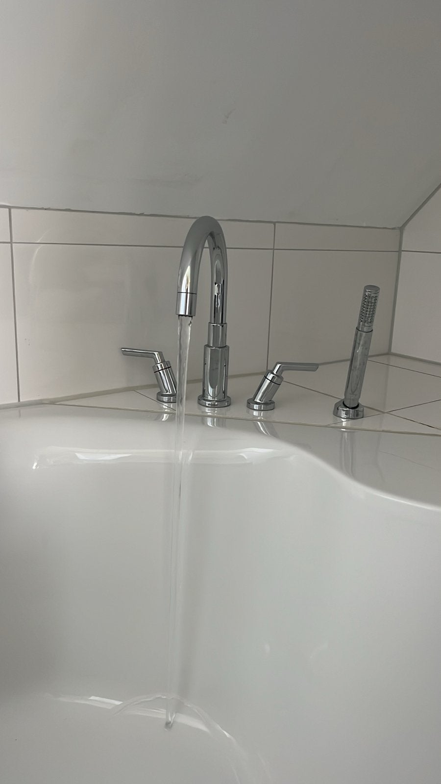 Dornbracht badkraan met handdouche - Degelijk en stijlvol, Ophalen, Gebruikt, Chroom, Kraan