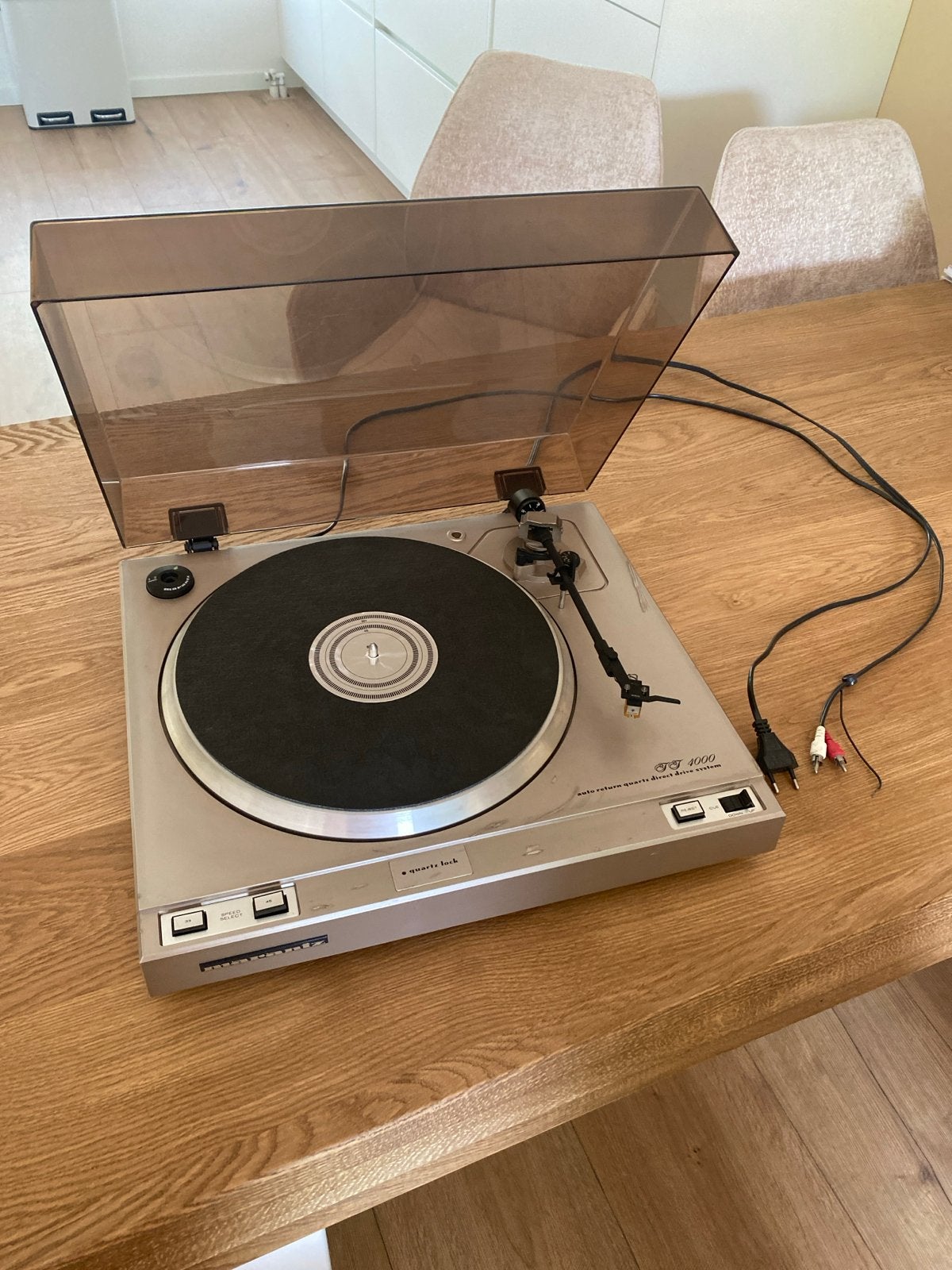 Vintage Marantz TT 4000 platenspeler, eind jaren '70, Ophalen, Gebruikt, Platenspeler, Overige merken