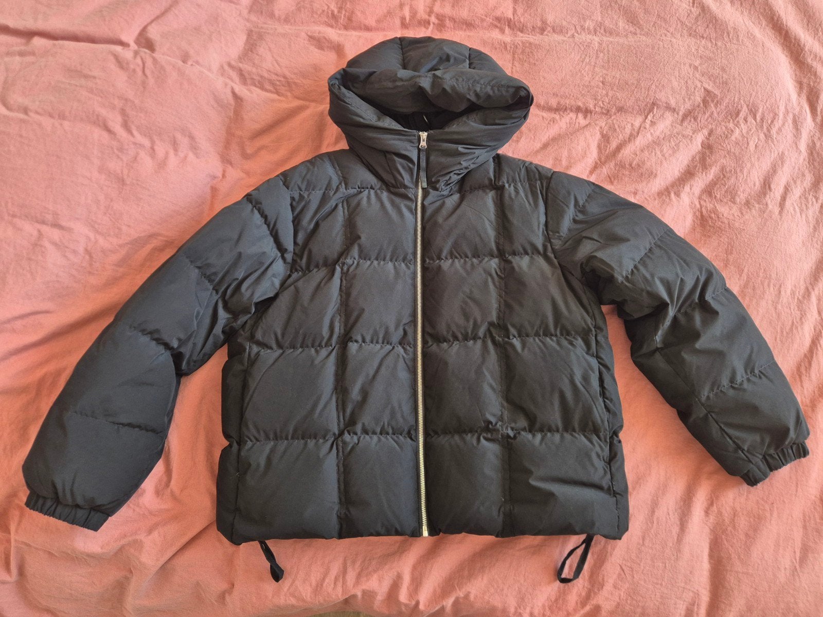 winterjas Benetton, Benetton, Zwart, Maat 46/48 (XL) of groter, Ophalen of Verzenden