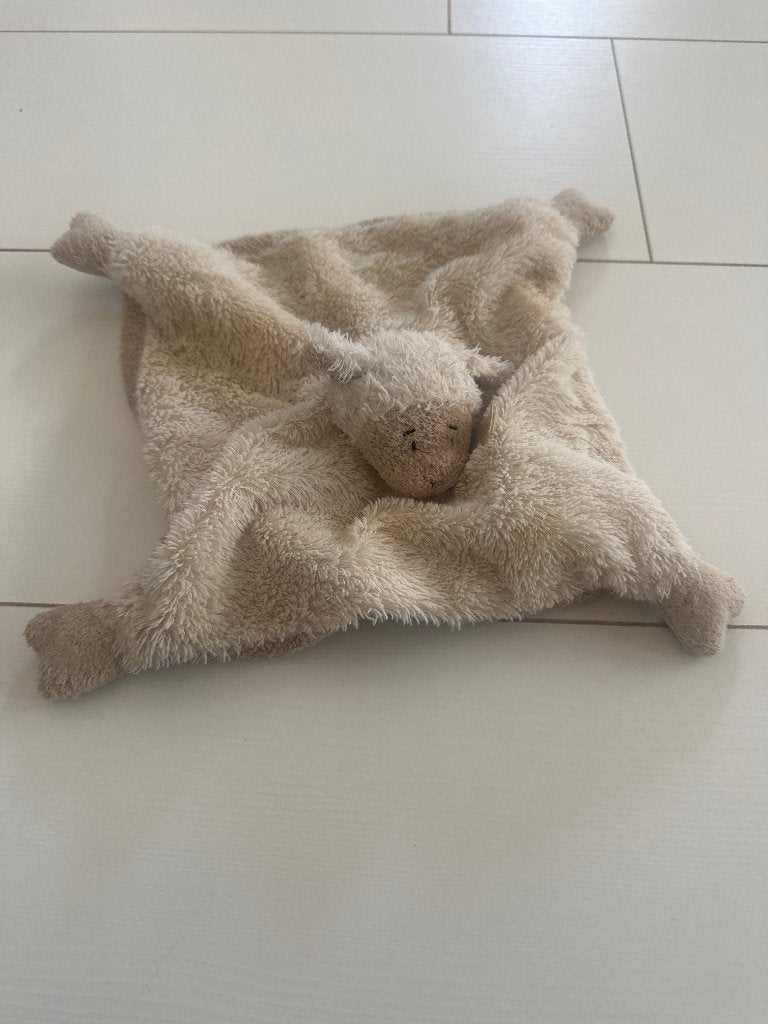 Happy Horse Knuffeldoekje Schaapje met knispergeluid, Ophalen of Verzenden, Gebruikt, Overige typen, Met geluid