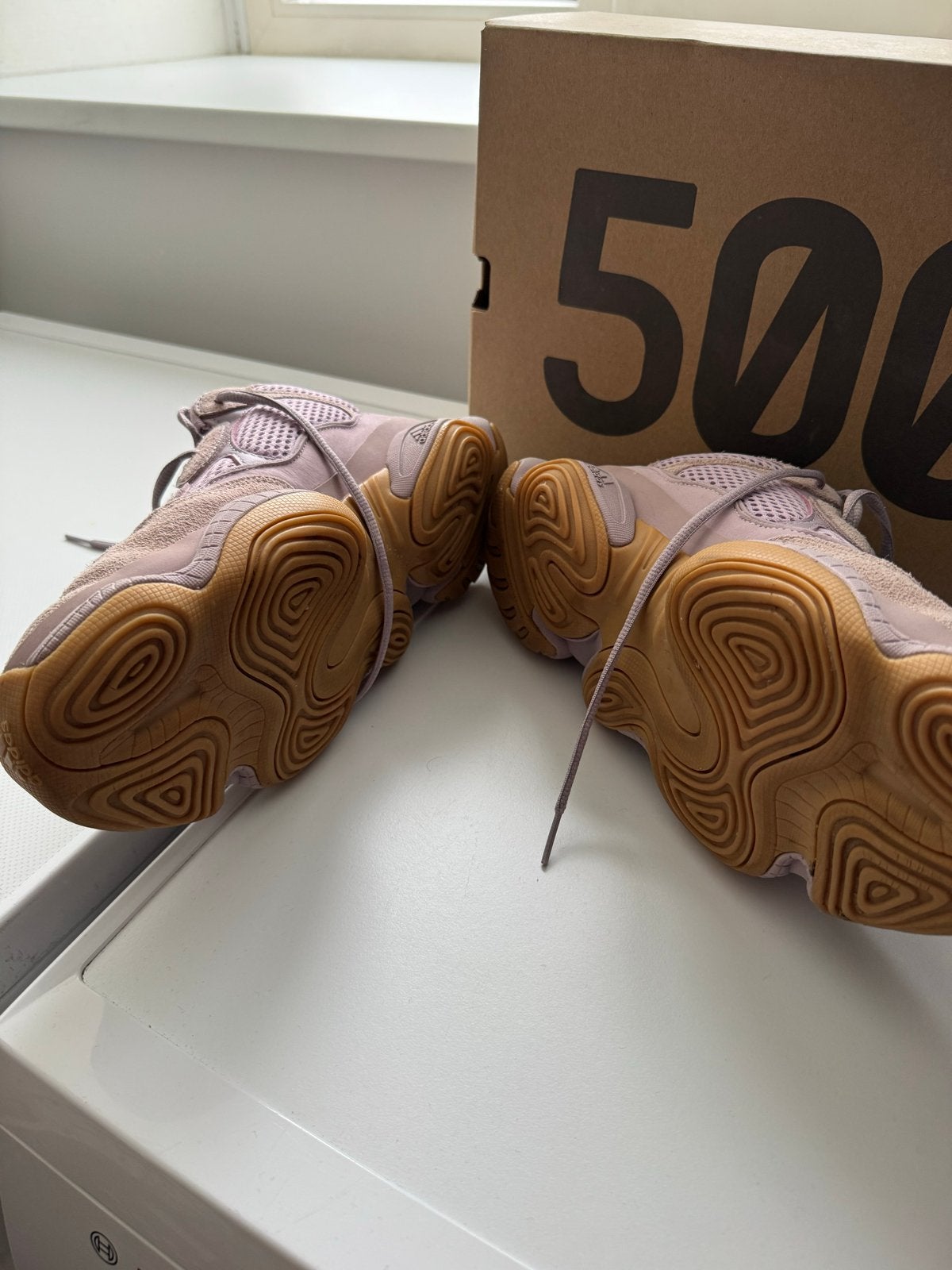 Adidas Yeezy 500 'Soft Vision' Sneakers - Maat 44, Ophalen, Gedragen, Roze, Sneakers of Gympen