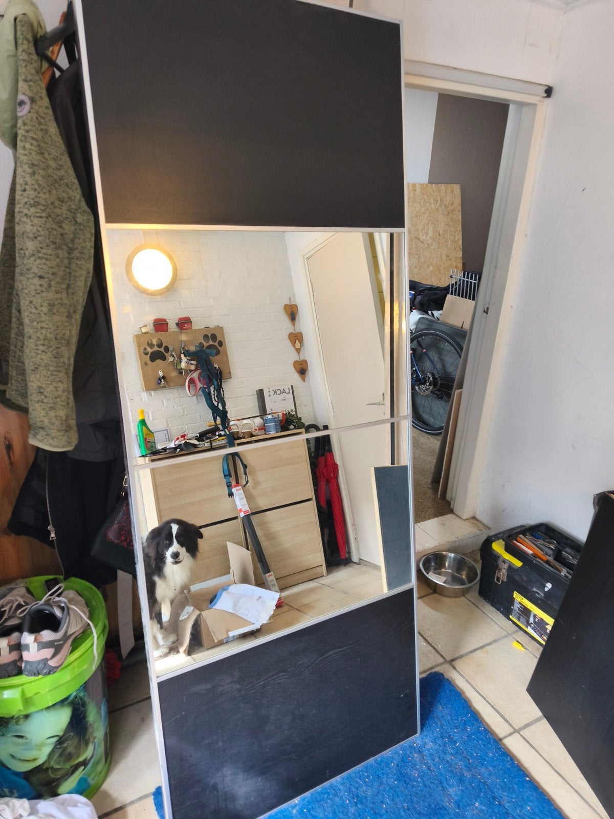 Ikea Pax kastdeur 2.03m met spiegels en panelen, Ophalen, Gebruikt, 200 cm of meer, Grenenhout