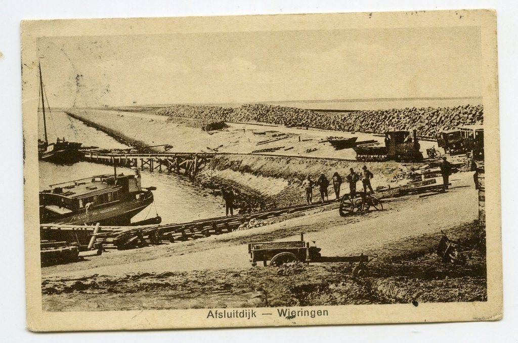 Afsluitdijk Wieringen Zuiderzeewerken, Verzenden, 1920 tot 1940, Gelopen, Noord-Holland