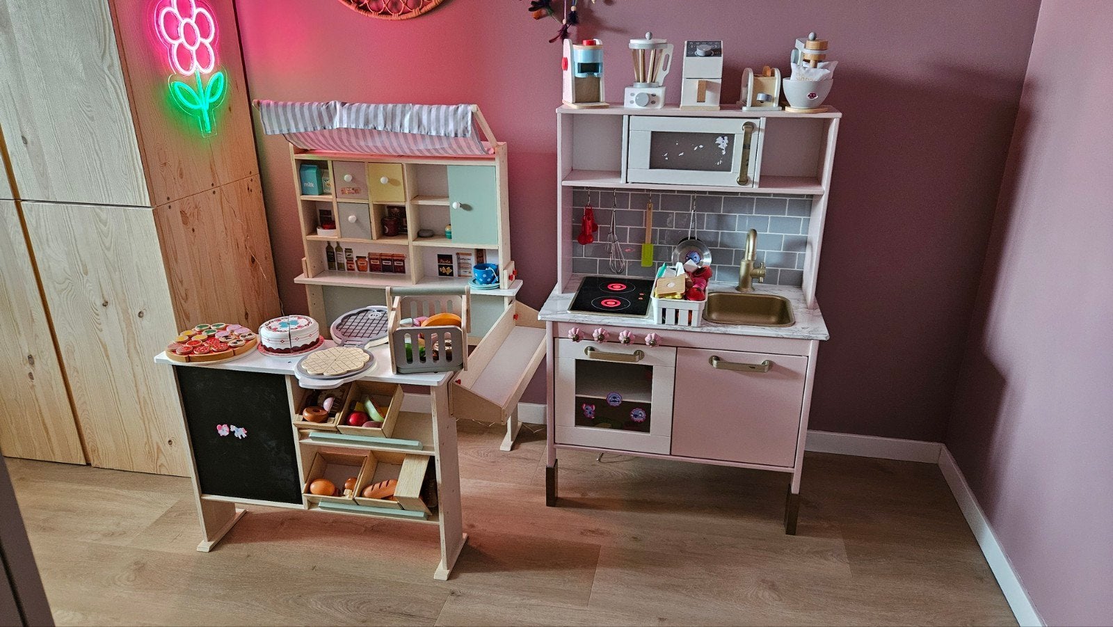 Ikea Speelkeuken, winkel en toebehoren - zeer uitgebreid, Ophalen, Gebruikt, Toebehoren