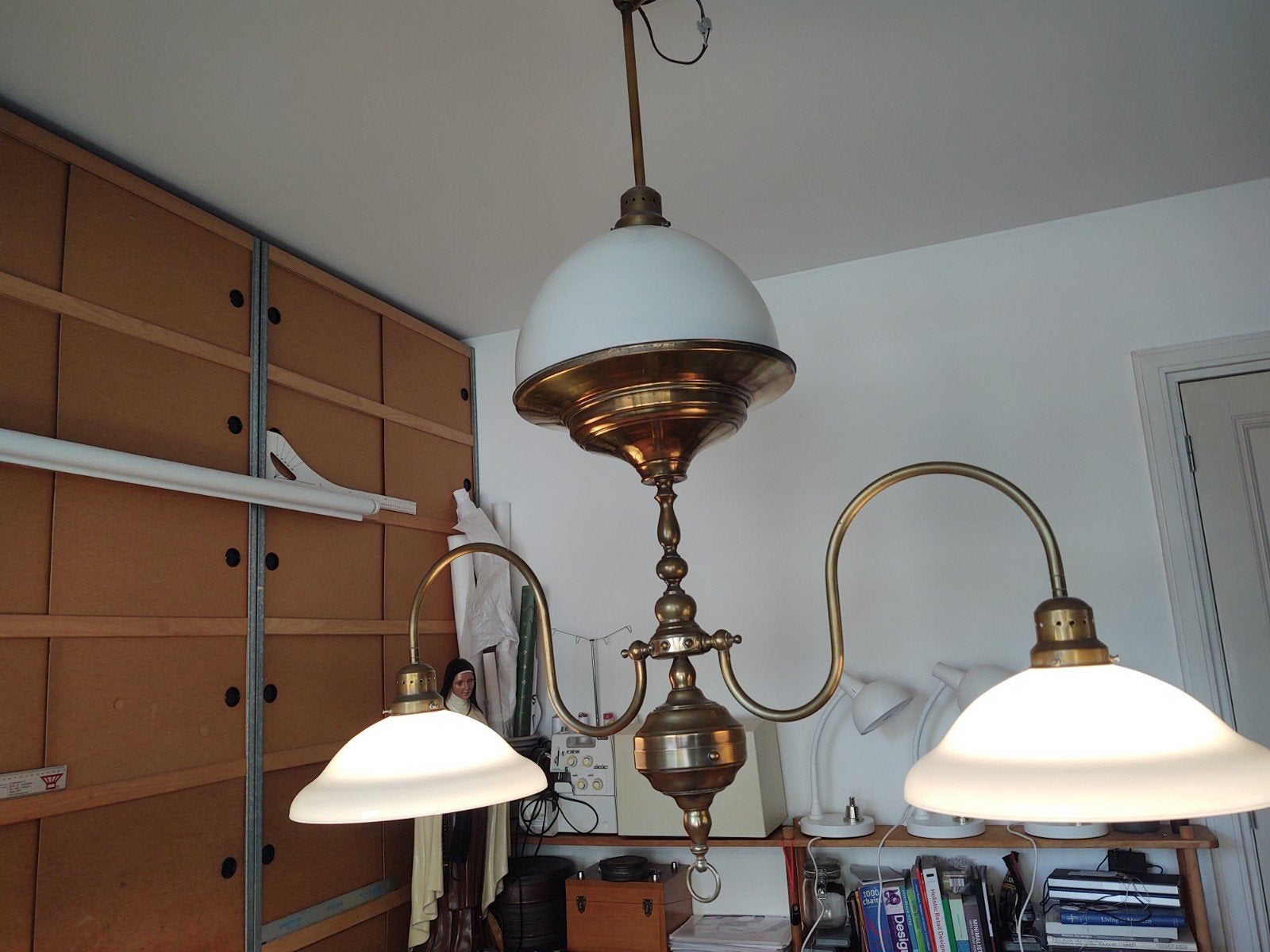 Supergrote antieke hanglamp voor boven de tafel of in cafe, Ophalen, ., E27 (groot), .