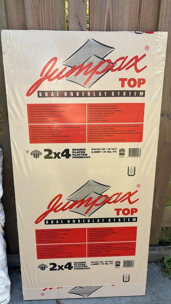 Unifloor Jumpax Top ondervloer 2.88 m2, Ophalen