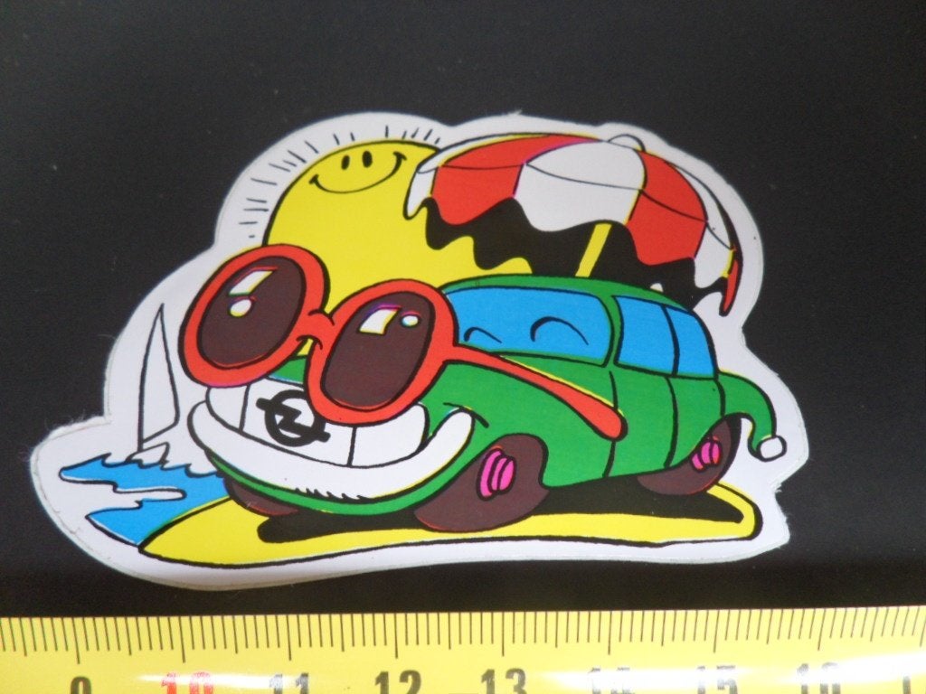 sticker strip auto opel zon parasol zonnebril strand, Ophalen, Zo goed als nieuw