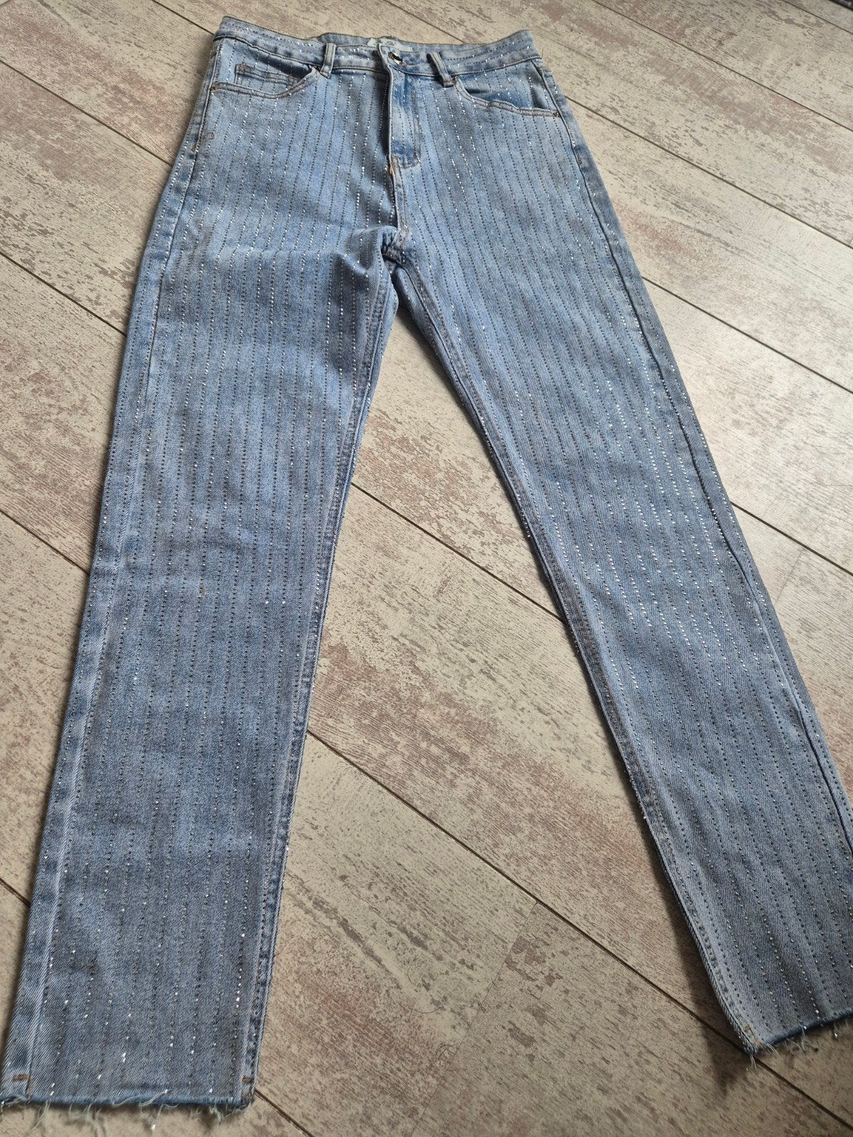 See See Paris Jeans Maat 38 met Glitterstrepen, See See Paris, Ophalen of Verzenden