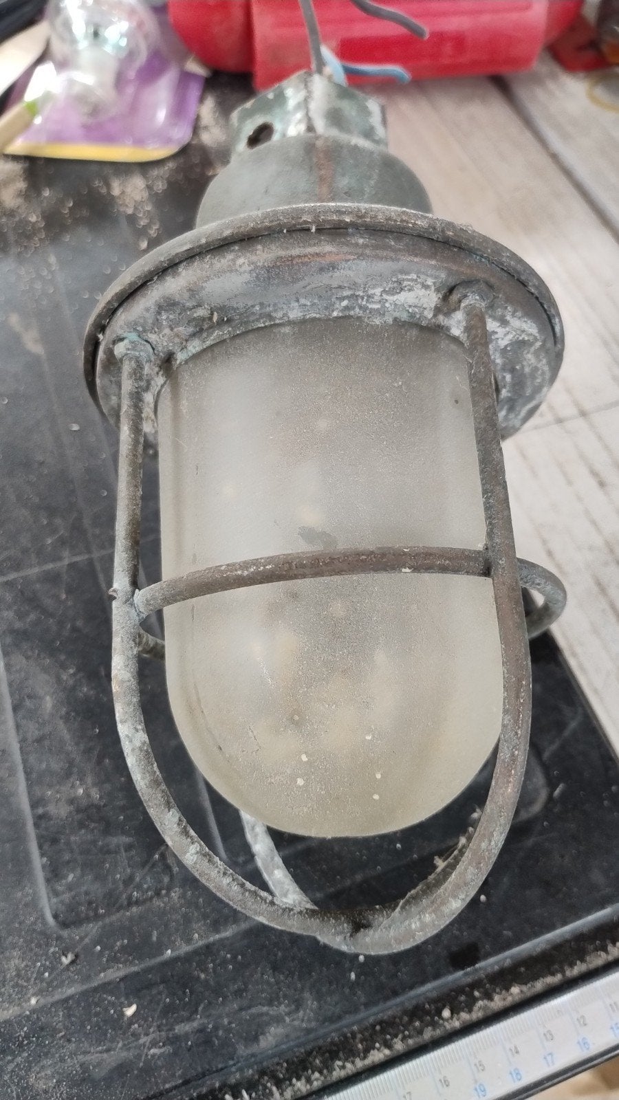 Vintage scheepslamp / buitenlamp, Ophalen of Verzenden