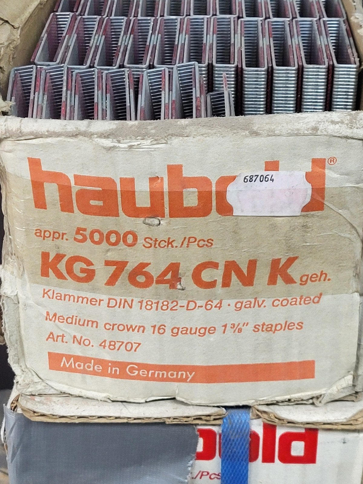 Haubold KG 764 CN K nieten, ca. 4500 stuks 64 mm lang, Ophalen of Verzenden, Nieuw, Minder dan 50 mm, Overige typen