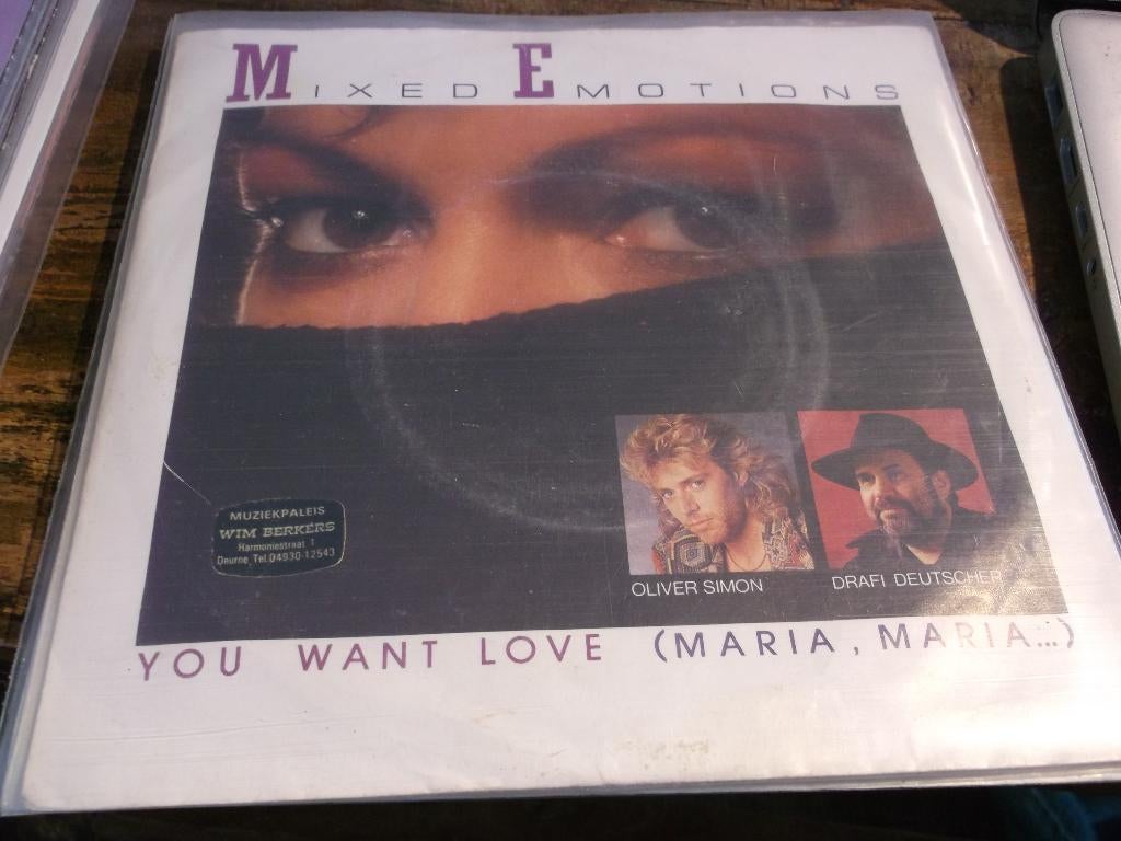 mixed emotions You want love 85, Cd's en Dvd's, Gebruikt, 7 inch, Single, Ophalen of Verzenden