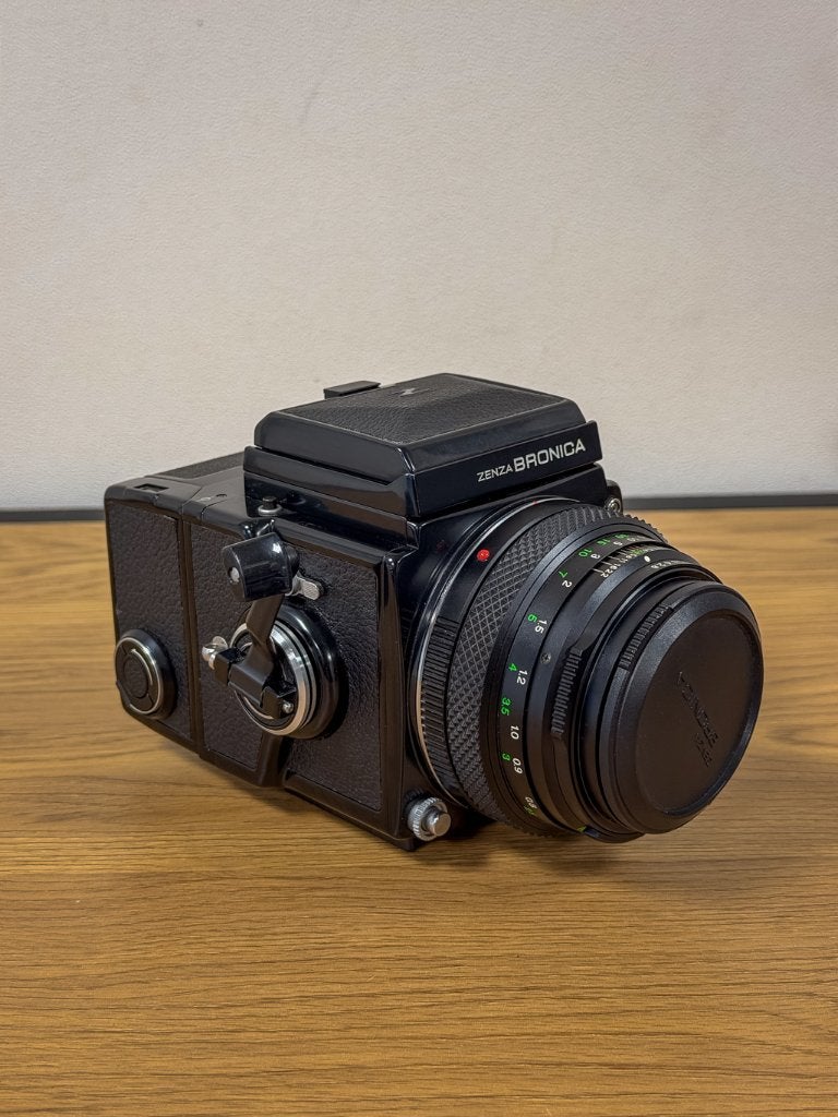 Bronica ETRC met Zenzanon 75mm f/2.8 | middenformaat 6x4.5, Ophalen of Verzenden, Gebruikt, Spiegelreflex, Overige Merken