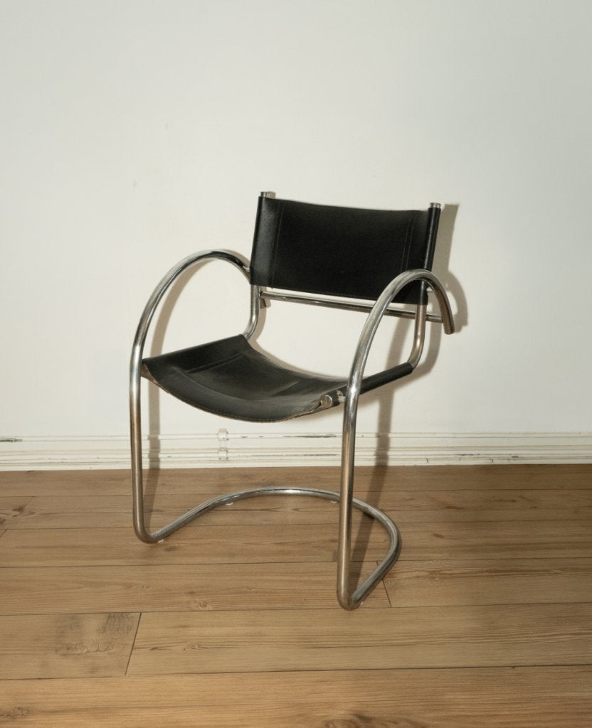 Cantilever stoel / mid-century / vintage / bauhaus stijl, Ophalen, Gebruikt, Bauhaus, Zwart