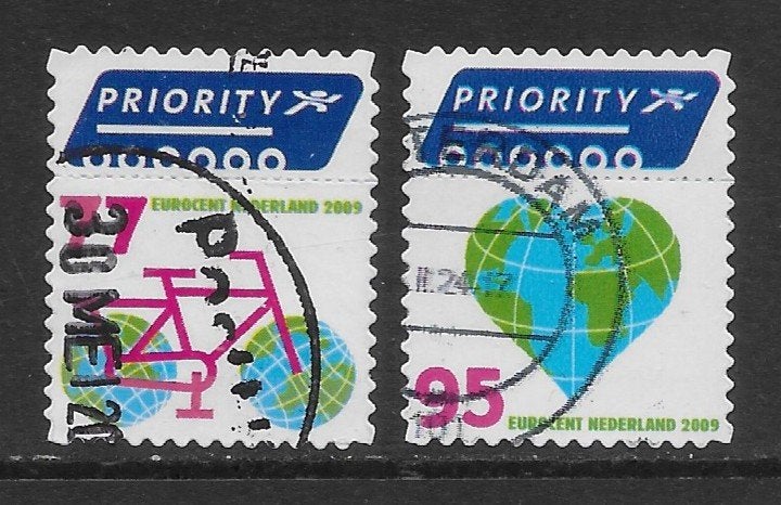 2009, Priority-zegels [2621-22] (K2808), Ophalen of Verzenden