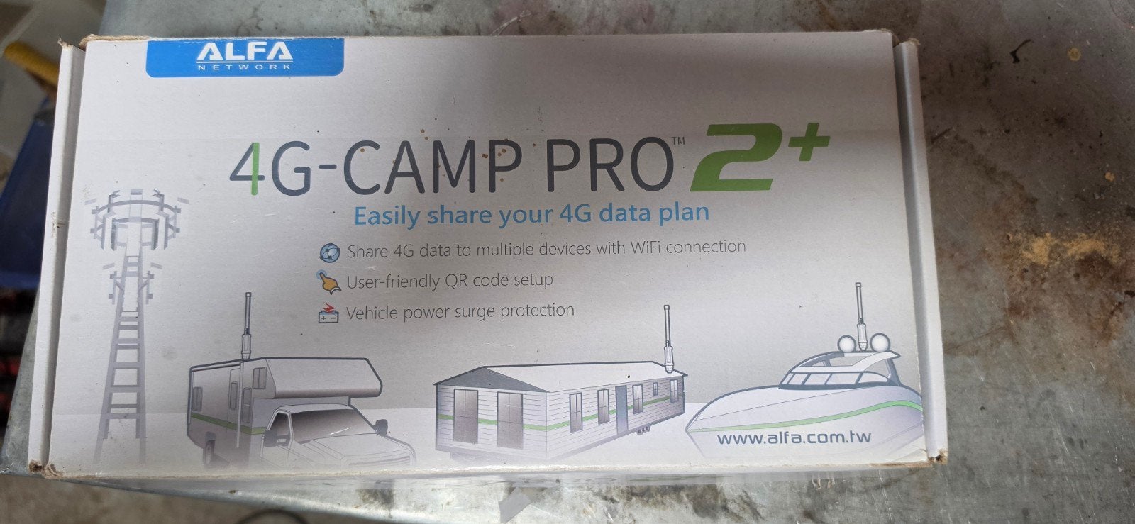 Alfa Network 4G Camp Pro 2+ WiFi Extender Router, Ophalen of Verzenden, Gebruikt
