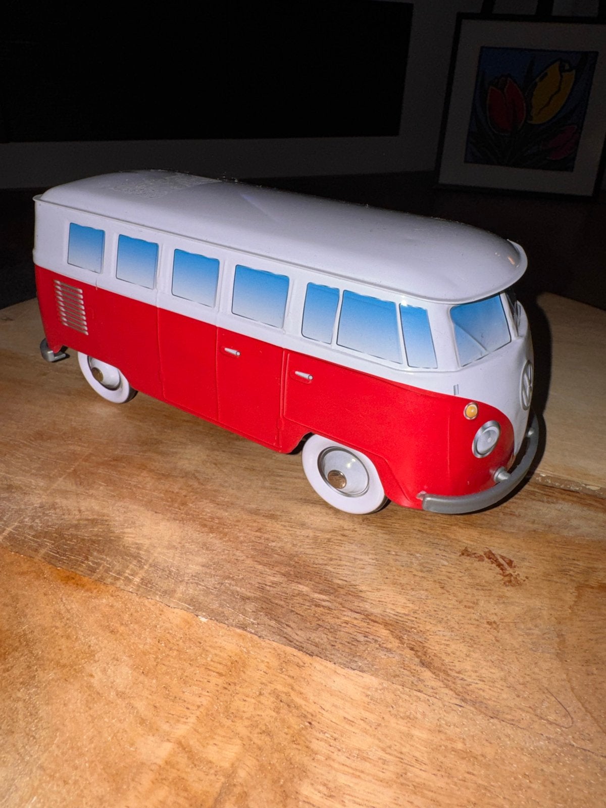 Blikken Volkswagen T1 Bus Model - Rood/Wit, Hobby en Vrije tijd, Auto, 1:32 tot 1:50, Zo goed als nieuw, Ophalen