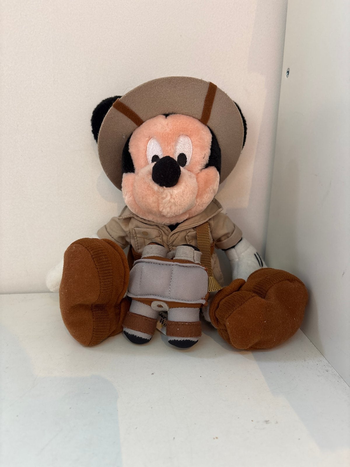 Vintage Mickey Mouse Safari Knuffel - Disney World, Disney, Overige typen, Ophalen of Verzenden, Zo goed als nieuw