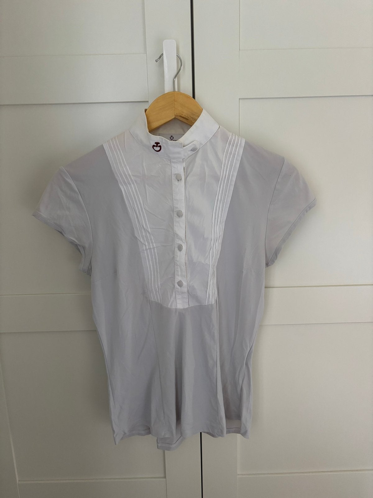 Cavalleria Toscana Wedstrijdshirt Lichtgrijs, Dressuur, Ophalen of Verzenden, Zo goed als nieuw, S