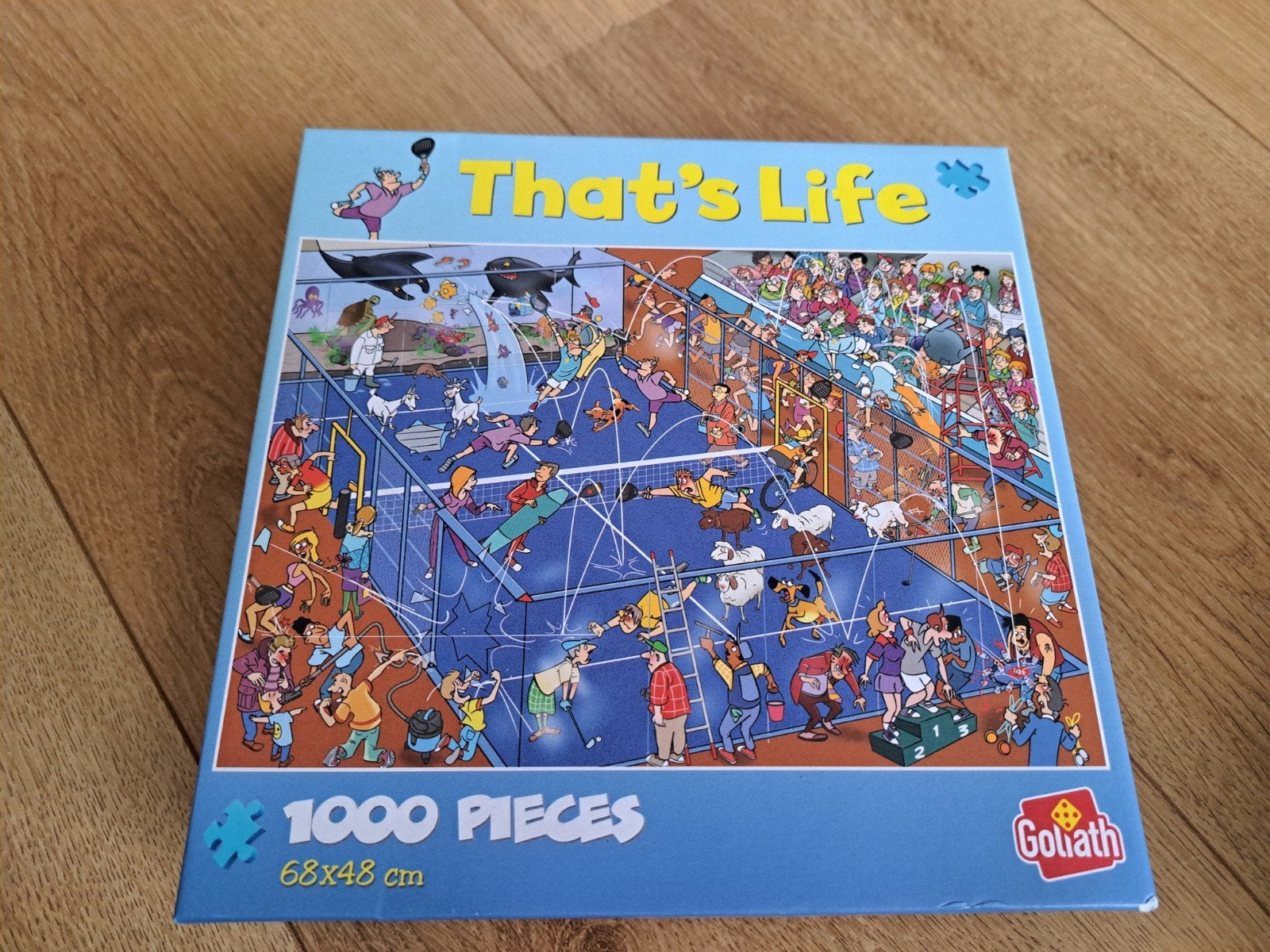 That's Life puzzel padel 1000 stukjes Goliath, Ophalen of Verzenden, 500 t/m 1500 stukjes, Gebruikt, Legpuzzel