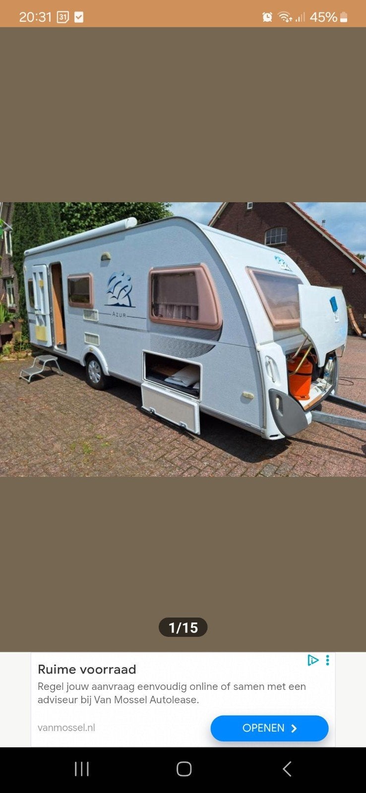 Knaus azur 585 2005 met airco, Ophalen, Gebruikt