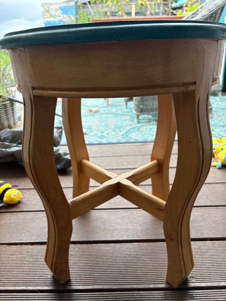 Schattig houten tafeltje stevig, Huis en Inrichting, Tafels | Salontafels, Ophalen, Minder dan 50 cm, Gebruikt, Minder dan 50 cm