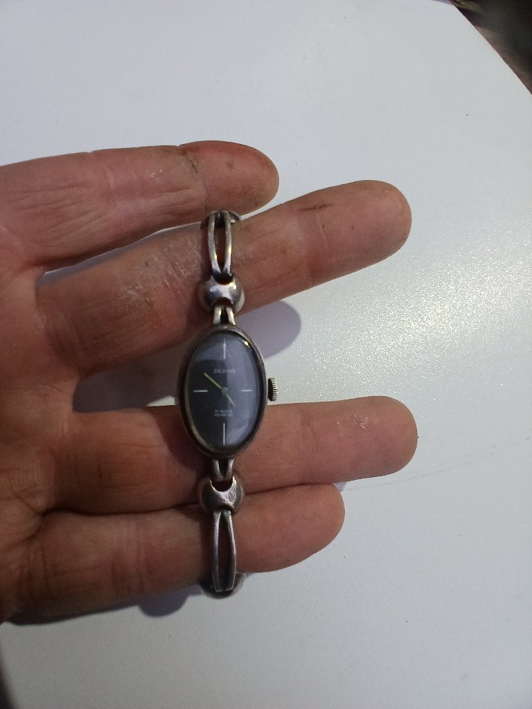 Antiek horloge, Sieraden, Tassen en Uiterlijk, Overige merken, Staal, Met bandje, Polshorloge