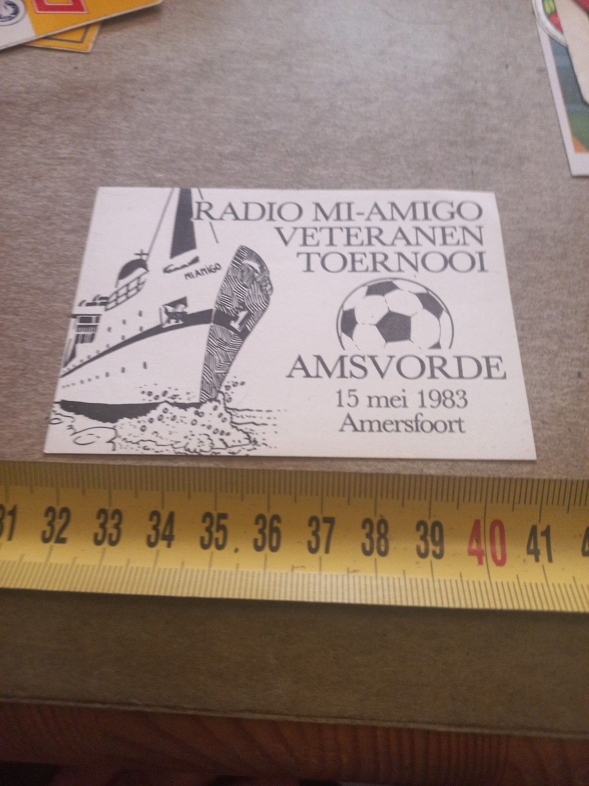 Radio Mi-Amigo Veteranen Toernooi Amersfoort 1983, Verzamelen, Ophalen of Verzenden, Gebruikt, Overige typen