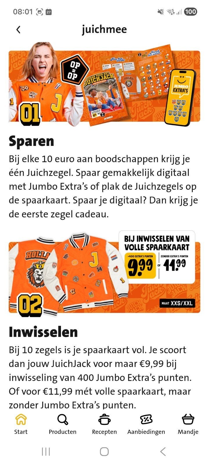 Jumbo juich zegels of emblemen, Seizoenskaart, Eén persoon