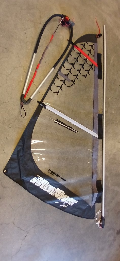 Windgear Rookie Kindertuig 2,5m2, Watersport en Boten, Windsurfen, Ophalen, Zo goed als nieuw, Complete set, Verstelbaar