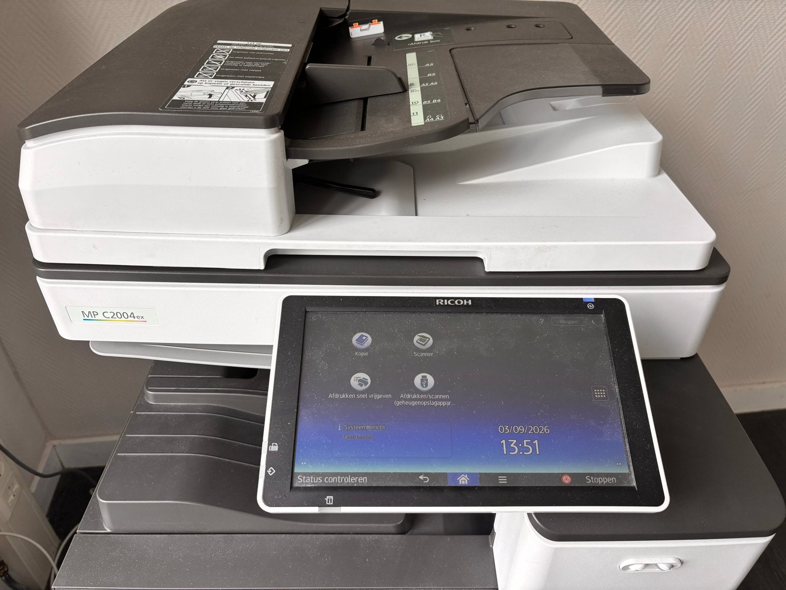 Ricoh MP C2004ex All-in-one Printer/Kopieermachine, Ophalen, Gebruikt, All-in-one, Kleur printen