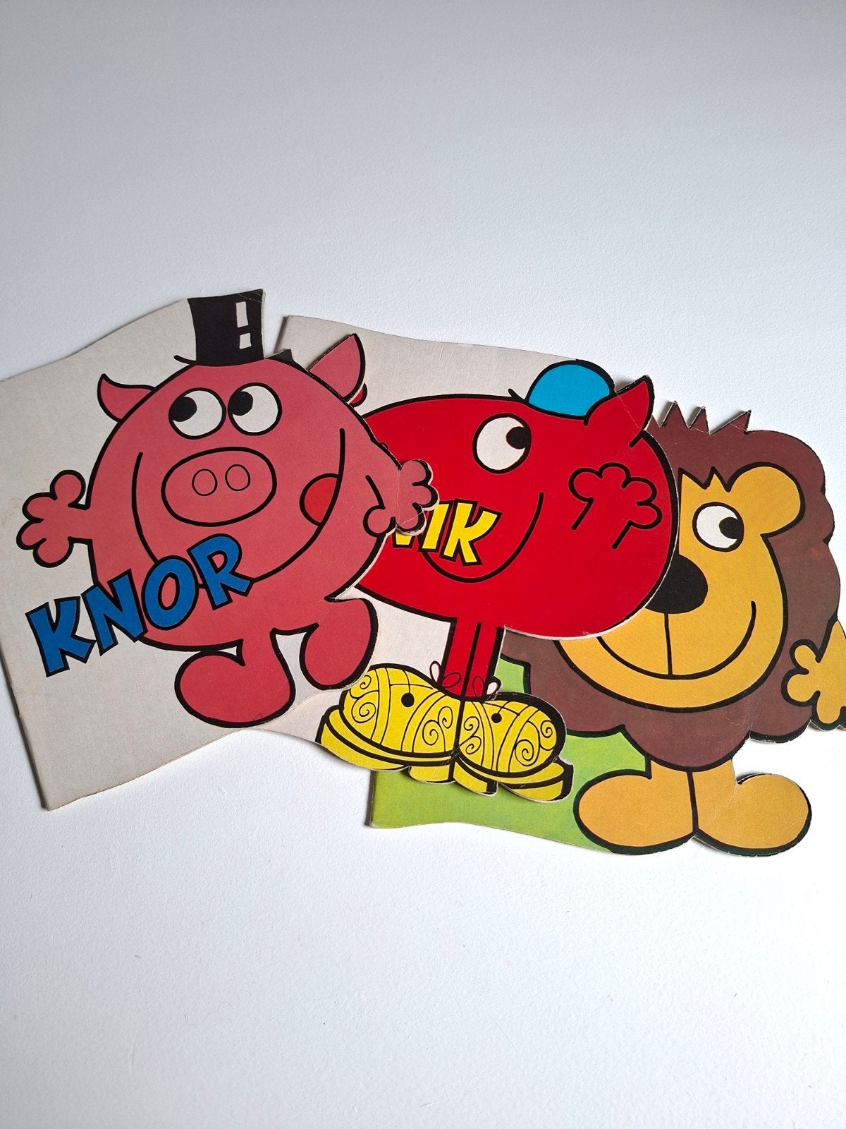 Vintage prentenboekjes varken, paard en  leeuw, Ophalen of Verzenden, 2 tot 3 jaar