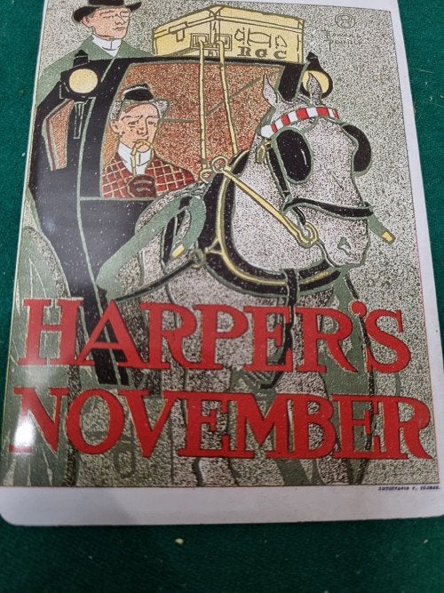 Muurhanger harpers november emaille, Huis en Inrichting, Woonaccessoires | Wanddecoraties, Ophalen of Verzenden, 'T Olde Gre-j
