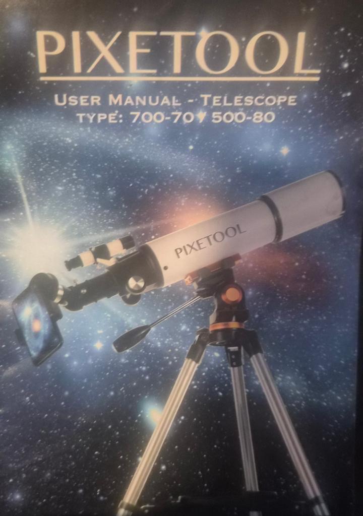 PIXETOOL Telescoop 70700 met Statief en Accessoires, Audio, Tv en Foto, Optische apparatuur | Telescopen, Lenzentelescoop (refractor)