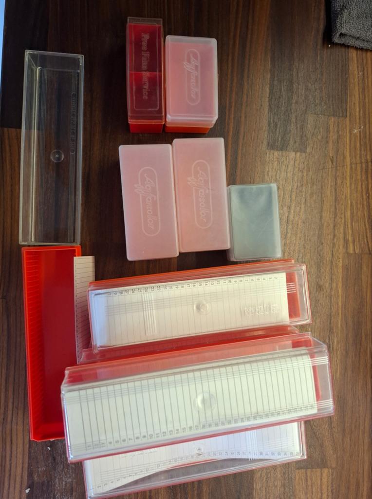 Diverse dia opslag cassettes en doosjes, Ophalen of Verzenden, Gebruikt