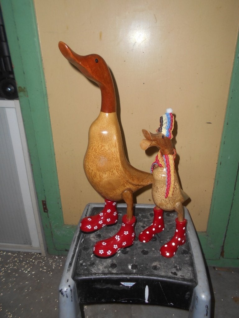 Houten beelden van Eeenden, Antiek en Kunst, Ophalen of Verzenden
