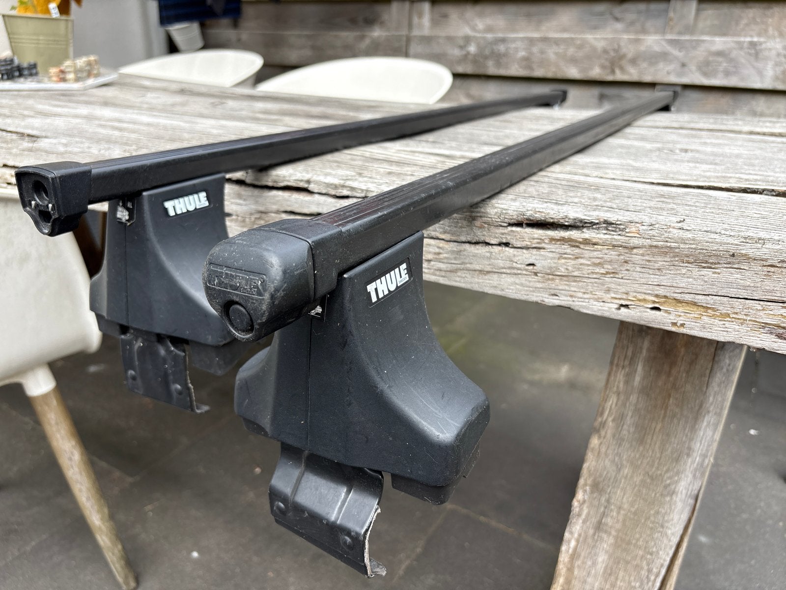 Thule Rapid system dakdragers + Seat Leon kit. Super easy!, Auto diversen, Dakdragers, Ophalen, Gebruikt