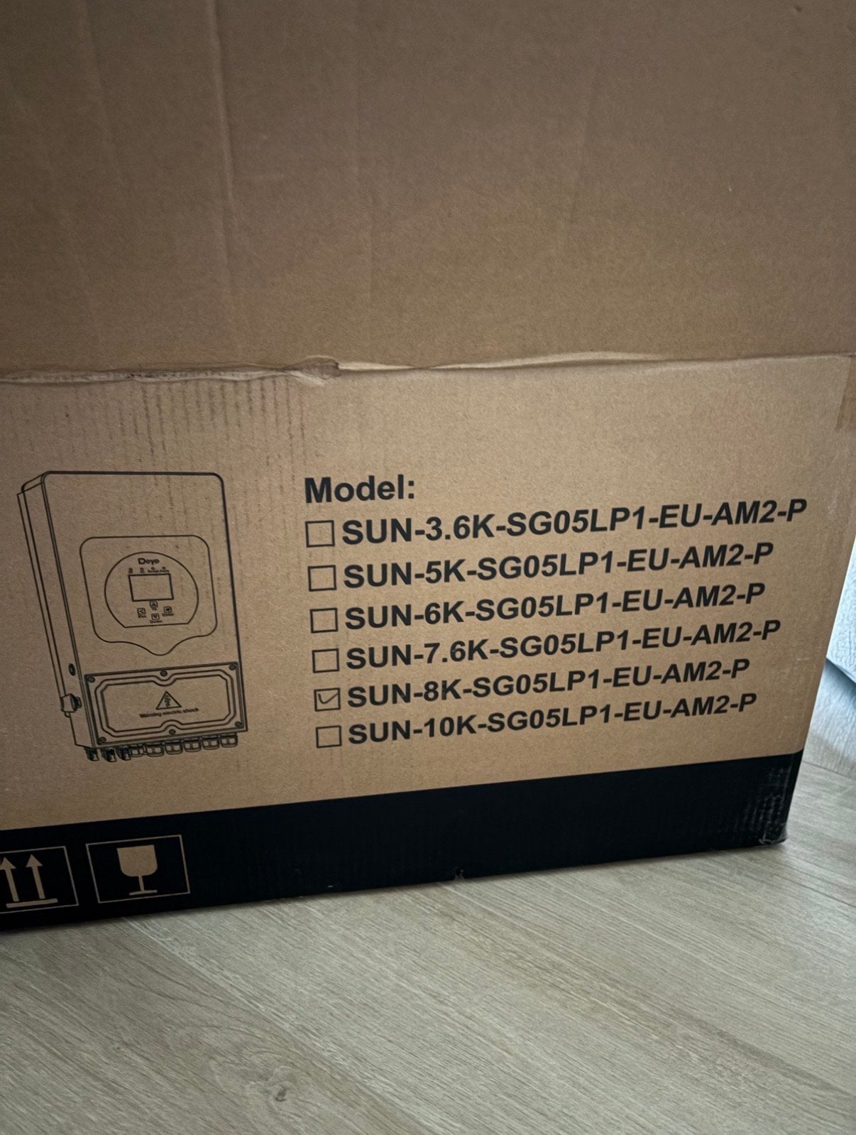 Deye SUN-8K-SG05LP1-EU-AM2-P Hybride Omvormer, Doe-het-zelf en Verbouw, Zonnepanelen en Toebehoren, Ophalen of Verzenden, Nieuw