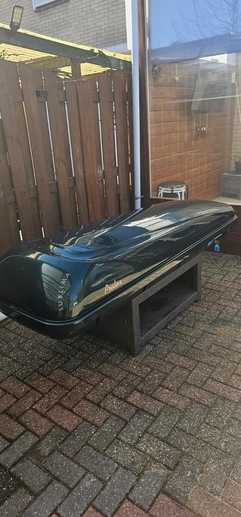 Probox Sublima Dakkoffer Hoogglans Groen Metallic 450L, Auto diversen, Dakkoffers, Ophalen of Verzenden, Zo goed als nieuw