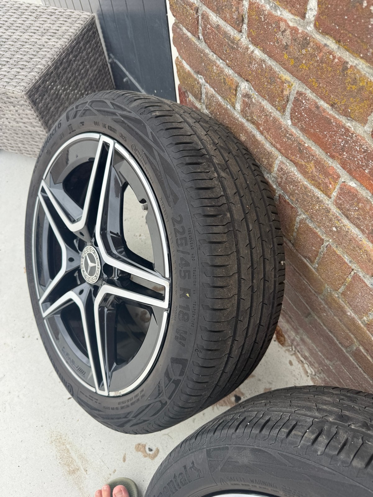 Orginele AMG Velgen met banden, 18 inch, Ophalen of Verzenden, Band(en), Zomerbanden