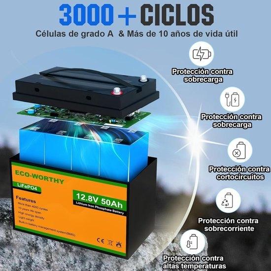 LiFePO4 Accu 12,8V 50Ah – Lithium Accu – Camper Accu, Hobby en Vrije tijd, Overige Hobby en Vrije tijd, Nieuw, Verzenden